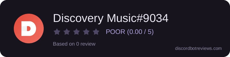 Rating widget preview for Discovery Music#9034