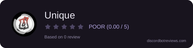 Rating banner for Unique