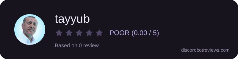 Rating widget preview for tayyub