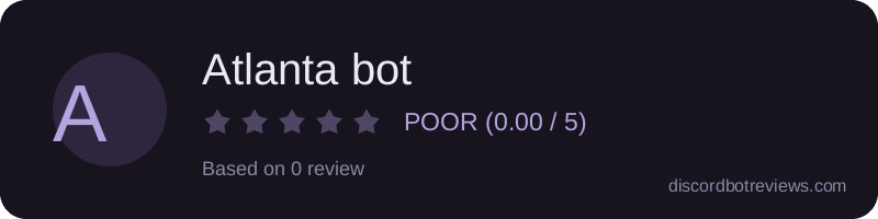 Rating banner for Atlanta bot