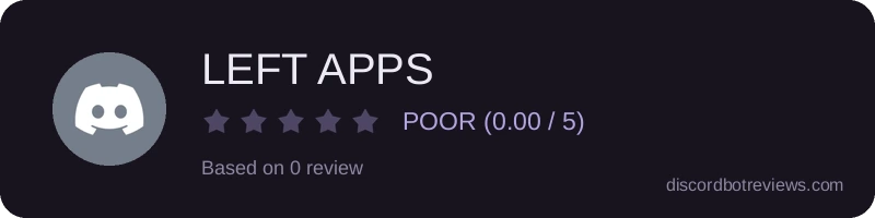 Rating widget preview for LEFT APPS