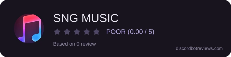 Rating banner for SNG MUSIC
