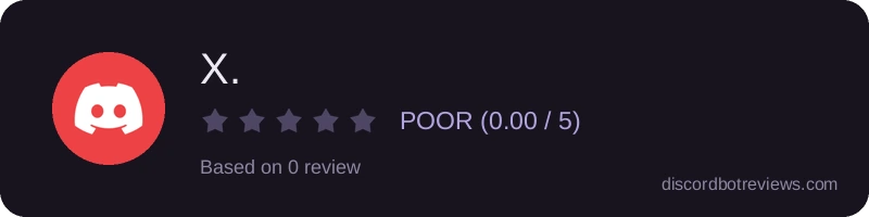 Rating widget preview for X.