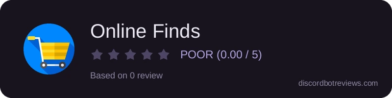 Rating widget preview for Online Finds