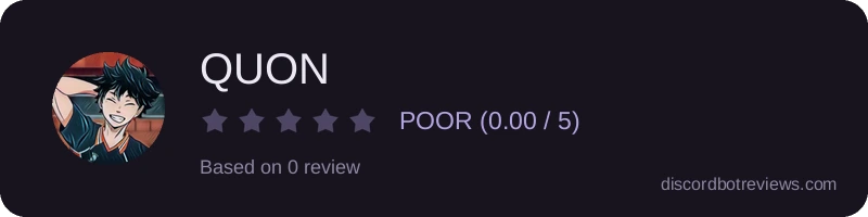 Rating widget preview for QUON