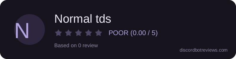 Rating banner for Normal tds