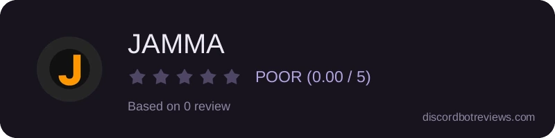 Rating widget preview for JAMMA