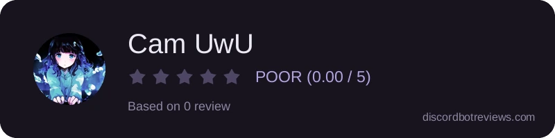 Rating widget preview for Cam UwU