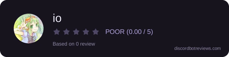 Rating widget preview for io