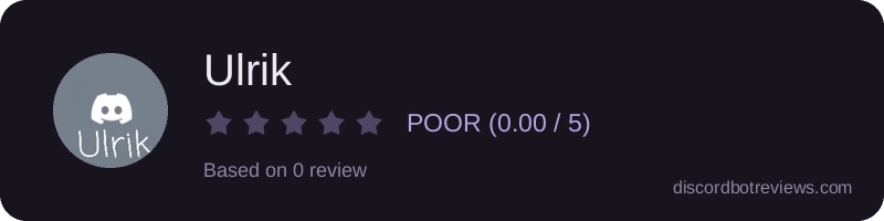 Rating widget preview for Ulrik