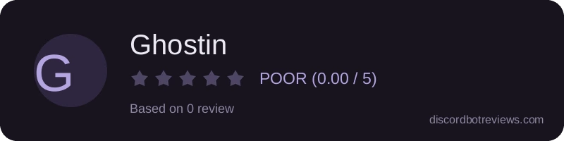 Rating banner for Ghostin