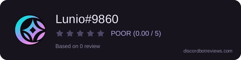 Rating widget preview for Lunio#9860