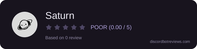 Rating widget preview for Saturn