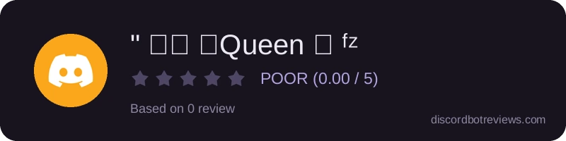 Rating widget preview for " 𝐍𝐗 〆Queen 乛 ᶠᶻ