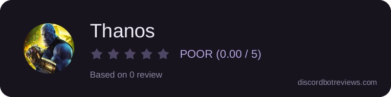 Rating widget preview for Thanos