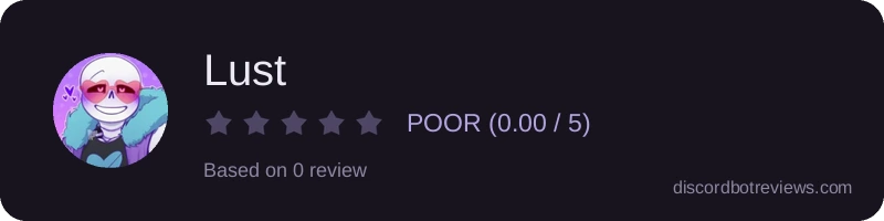 Rating widget preview for Lust