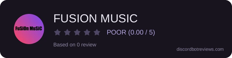 Rating widget preview for FUSION MUSIC