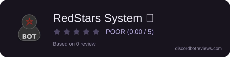 Rating widget preview for RedStars System ⭐