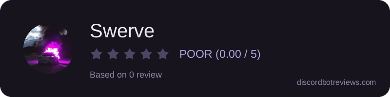 Rating widget preview for Swerve