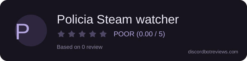 Rating widget preview for Policia Steam watcher