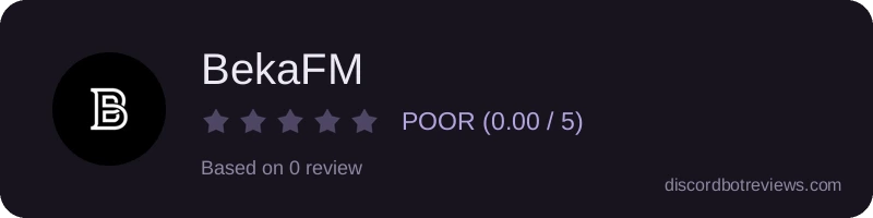 Rating widget preview for BekaFM