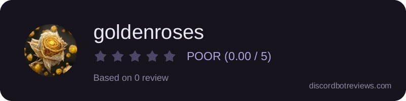 Rating widget preview for goldenroses