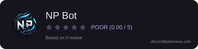 Rating widget preview for NP Bot