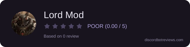 Rating banner for Lord Mod
