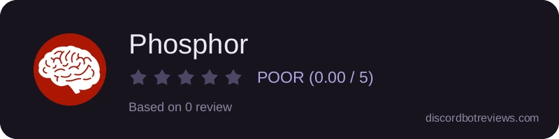 Rating widget preview for Phosphor