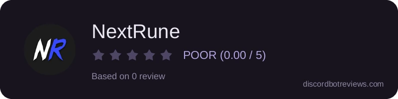 Rating widget preview for NextRune
