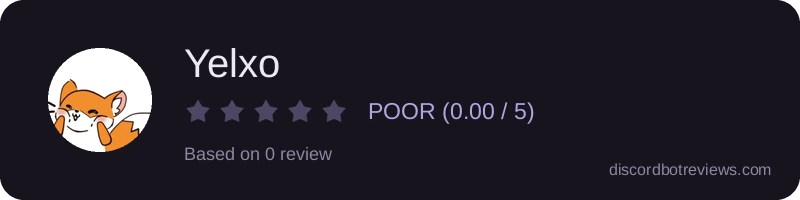 Rating banner for Yelxo