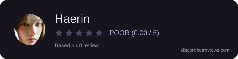 Rating widget preview for Haerin