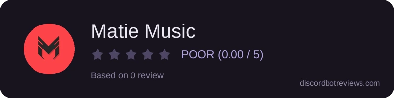 Rating widget preview for Matie Music
