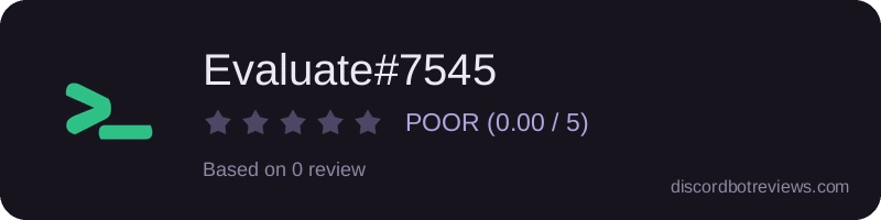 Rating widget preview for Evaluate#7545