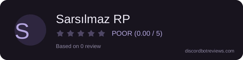 Rating banner for Sarsılmaz RP