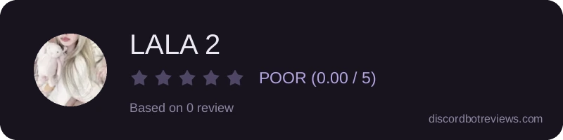 Rating widget preview for LALA 2