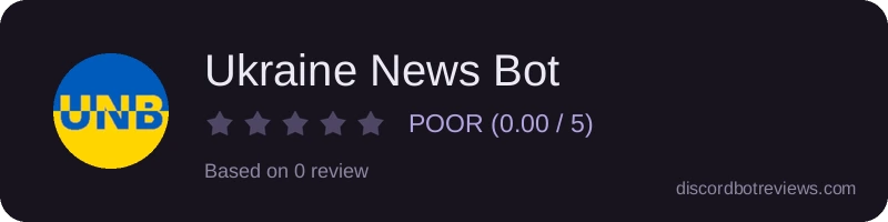 Rating widget preview for Ukraine News Bot