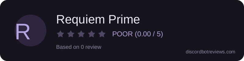 Rating widget preview for Requiem Prime