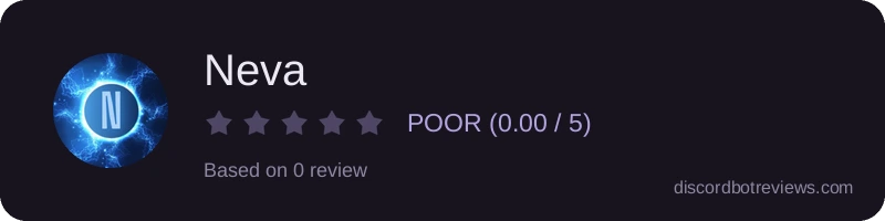 Rating widget preview for Neva