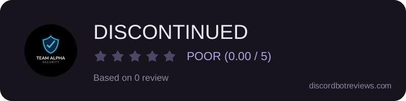Rating widget preview for DISCONTINUED 