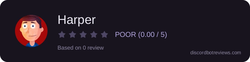 Rating widget preview for Harper