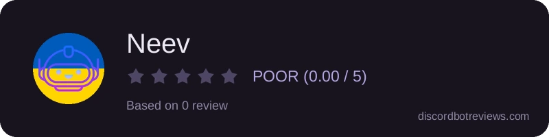 Rating widget preview for Neev