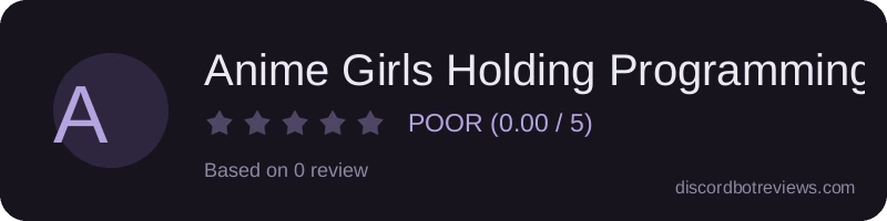 Rating widget preview for Anime Girls Holding Programming Books
