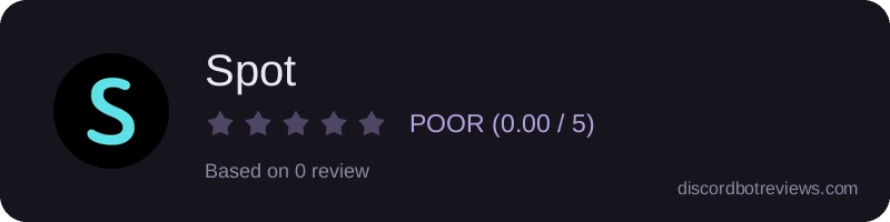 Rating widget preview for Spot
