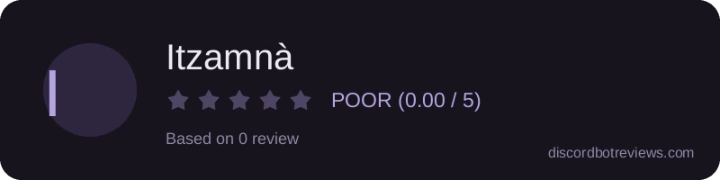 Rating banner for Itzamnà