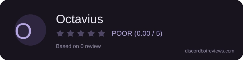 Rating widget preview for Octavius