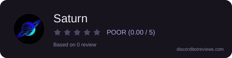 Rating widget preview for Saturn