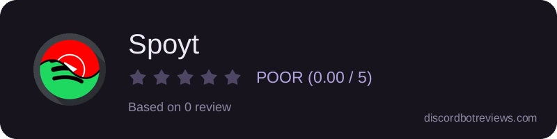 Rating widget preview for Spoyt