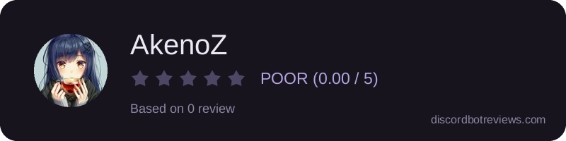 Rating widget preview for AkenoZ