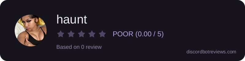 Rating widget preview for haunt